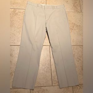 Express Khaki Stretch Cotton-Blend Suit Pant